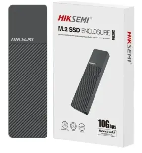 HIKSEMI MD202 M.2 NVMe and SATA SSD Enclosure Aluminum, RTL9210B Chips, 10Gbps BLACK/GRAY