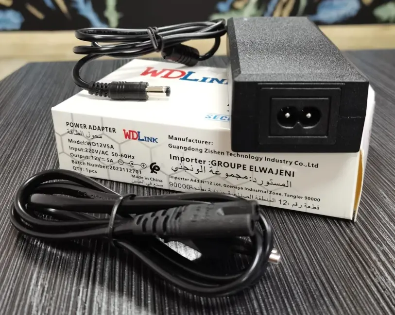 WDLINK CHARGEUR ALIMENTATION 12V, 5A 60W